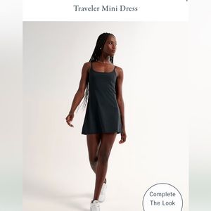Abercrombie traveler dress black large tall